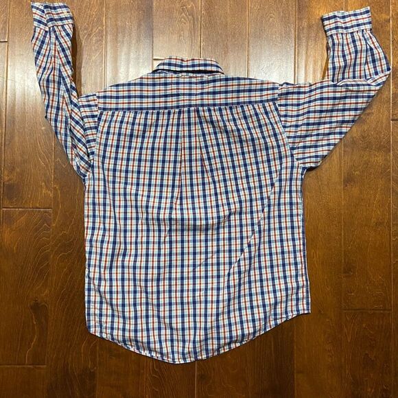 Tommy Hilfiger Vintage Y2K Multicolor Plaid Button Front Shirt Men's Size Medium - Picture 6 of 9